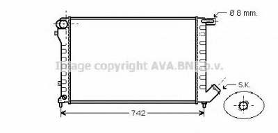AVA QUALITY COOLING cn2195 -  Радиатор, охлаждение двигателя